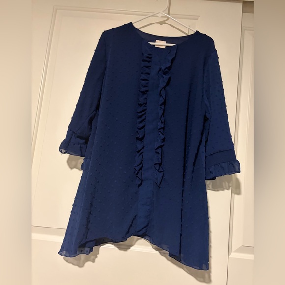 Zadie B'S Tops - Lulu-B Deep Blue Top